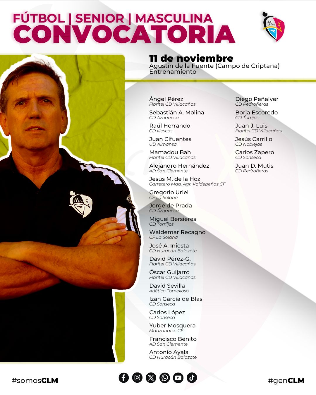 La Selección Senior Masculina continúa su preparación para la UEFA Region’s Cup - Todo el deporte de La Mancha