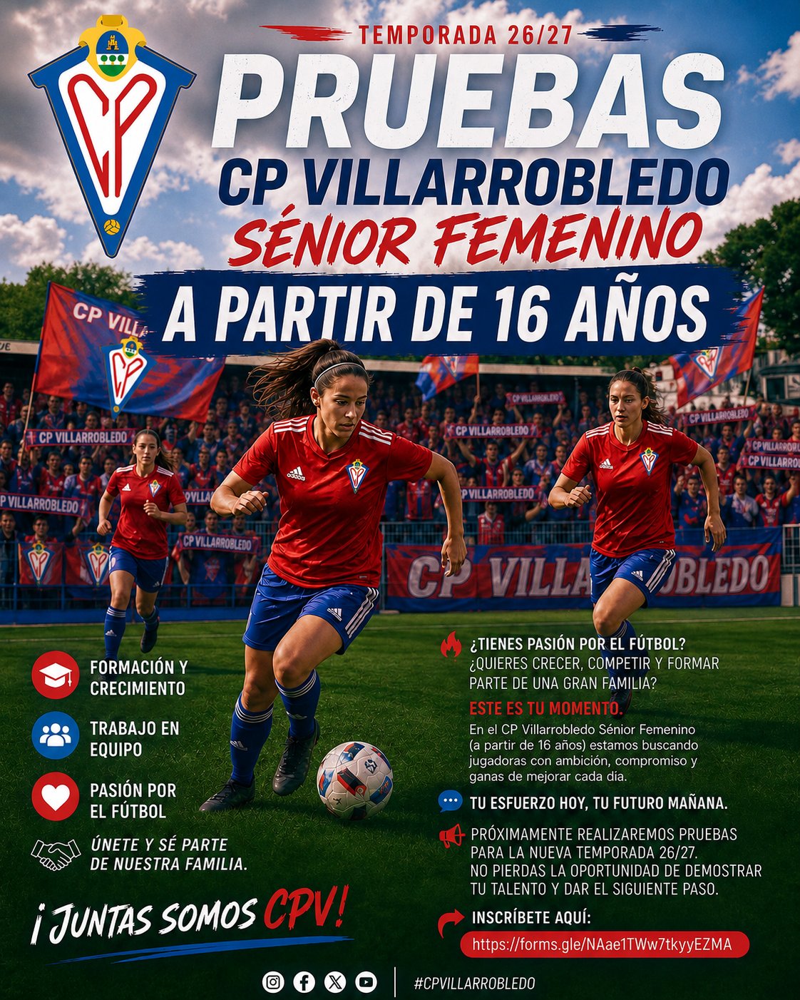 El CP Villarrobledo Femenino abre pruebas para la temporada 2026/2027 - Todo el deporte de La Mancha